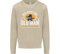Felpa Jumper Never Underestimate An Old Man Uomo