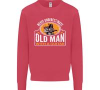 Felpa Jumper Never Underestimate An Old Man Uomo
