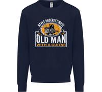 Felpa Jumper Never Underestimate An Old Man Uomo