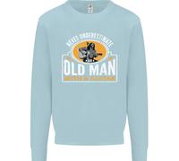 Felpa Jumper Never Underestimate An Old Man Uomo
