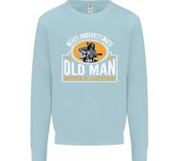 Felpa Jumper Never Underestimate An Old Man Uomo