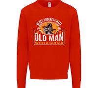 Felpa Jumper Never Underestimate An Old Man Uomo