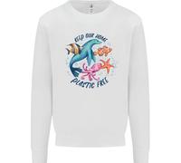 Felpa Jumper Octopus Seal Pesce Uomo Plastic Free Cambiamento Climatico