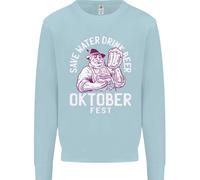 Felpa Jumper Oktoberfest Drink Beer Save Water Per Bambini