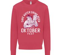 Felpa Jumper Oktoberfest Drink Beer Save Water Per Bambini