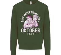 Felpa Jumper Oktoberfest Drink Beer Save Water Per Bambini