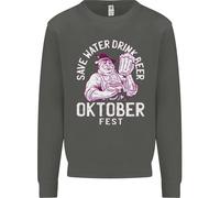 Felpa Jumper Oktoberfest Drink Beer Save Water Per Bambini