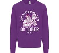 Felpa Jumper Oktoberfest Drink Beer Save Water Per Bambini