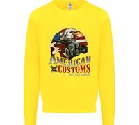 Felpa Jumper Per Bambini American Customs Hot Rod Garage USA
