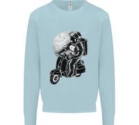 Felpa Jumper Per Bambini Astro Scooter Spaceman Biker Moto