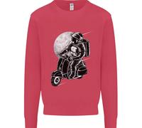 Felpa Jumper Per Bambini Astro Scooter Spaceman Biker Moto