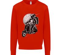 Felpa Jumper Per Bambini Astro Scooter Spaceman Biker Moto