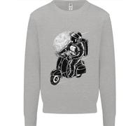 Felpa Jumper Per Bambini Astro Scooter Spaceman Biker Moto