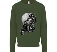 Felpa Jumper Per Bambini Astro Scooter Spaceman Biker Moto