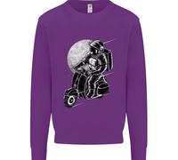 Felpa Jumper Per Bambini Astro Scooter Spaceman Biker Moto