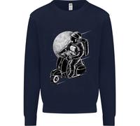 Felpa Jumper Per Bambini Astro Scooter Spaceman Biker Moto