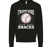 Felpa Jumper Per Bambini Baseball, Sono Qui Solo Per Gli Snack