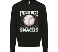 Felpa Jumper Per Bambini Baseball, Sono Qui Solo Per Gli Snack
