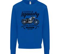 Felpa Jumper Per Bambini Biker Cafe Racer Moto Leggendari