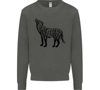 Felpa Jumper Per Bambini Con Animali E Ecologia Wolf Tree