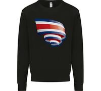 Felpa Jumper Per Bambini Con Bandiera Del Costa Rica Curva