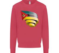 Felpa Jumper Per Bambini Con Bandiera Del Mozambico Curva Calcio Mozambicana
