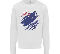 Felpa Jumper Per Bambini Con Bandiera Della Nuova Zelanda E Kiwi