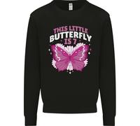 Felpa Jumper Per Bambini Con Farfalla Per Il Settimo Compleanno Di 7 Anni