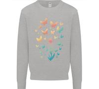 Felpa Jumper Per Bambini Con Pianta Di Dente Di Leone E Farfalla