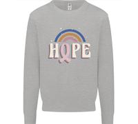 Felpa Jumper Per Bambini Con Speranza Per La Consapevolezza Del Cancro Al Seno