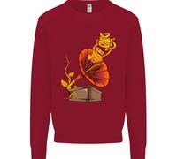 Felpa Jumper Per Bambini DJ DJing Musica Gramofono Earth Song