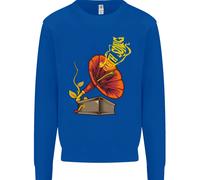 Felpa Jumper Per Bambini DJ DJing Musica Gramofono Earth Song