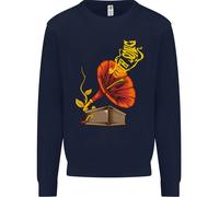 Felpa Jumper Per Bambini DJ DJing Musica Gramofono Earth Song