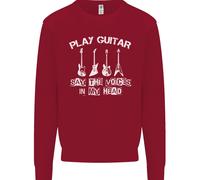 Felpa Jumper Per Bambini Guitarista Con La Scritta 'Dico Voci Nella Mia Testa'