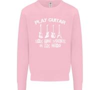 Felpa Jumper Per Bambini Guitarista Con La Scritta 'Dico Voci Nella Mia Testa'