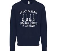 Felpa Jumper Per Bambini Guitarista Con La Scritta 'Dico Voci Nella Mia Testa'