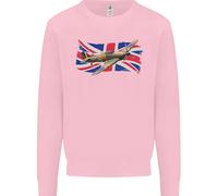 Felpa Jumper Per Bambini Hawker Hurricane Con L'Union Jack