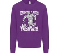 Felpa Jumper Per Bambini Ice Hockey Players Walk On Water
