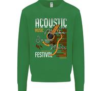 Felpa Jumper Per Bambini In Stile Country E Western Con Chitarra Acustica