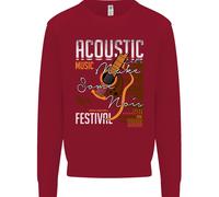 Felpa Jumper Per Bambini In Stile Country E Western Con Chitarra Acustica