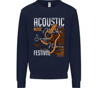 Felpa Jumper Per Bambini In Stile Country E Western Con Chitarra Acustica