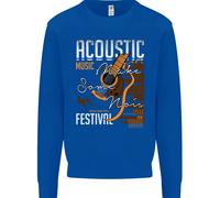 Felpa Jumper Per Bambini In Stile Country E Western Con Chitarra Acustica