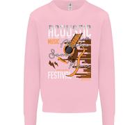 Felpa Jumper Per Bambini In Stile Country E Western Con Chitarra Acustica