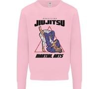 Felpa Jumper Per Bambini Jiu Jitsu Word Cloud MMA Mixed Martial Arts