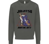 Felpa Jumper Per Bambini Jiu Jitsu Word Cloud MMA Mixed Martial Arts