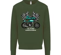 Felpa Jumper Per Bambini Moto Biker Cafe Racer Full Speed