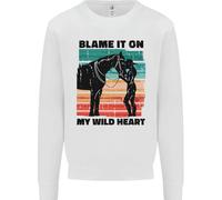 Felpa Jumper Per Bambini My Wild Heart Equestrian Horse Riding