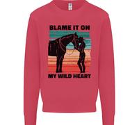 Felpa Jumper Per Bambini My Wild Heart Equestrian Horse Riding