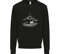 Felpa Jumper Per Bambini Nave Portaerei Royal Navy