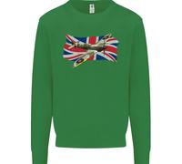 Felpa Jumper Per Bambini Supermarine Spitfire Con L'Union Jack
